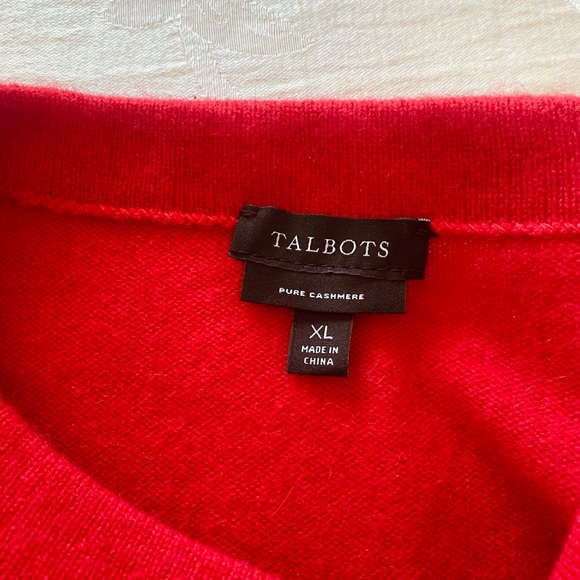 Talbots XL red Cashmere sweater. Excellent condition. - Picture 2 of 2